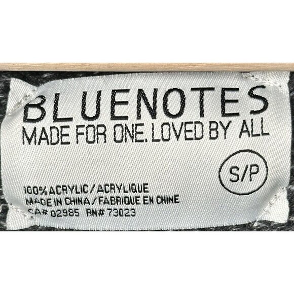 Bluenotes Womens Cardigan Sweater Shawl Collar Snowflake Long Sleeve Gray Size S - Picture 9 of 13